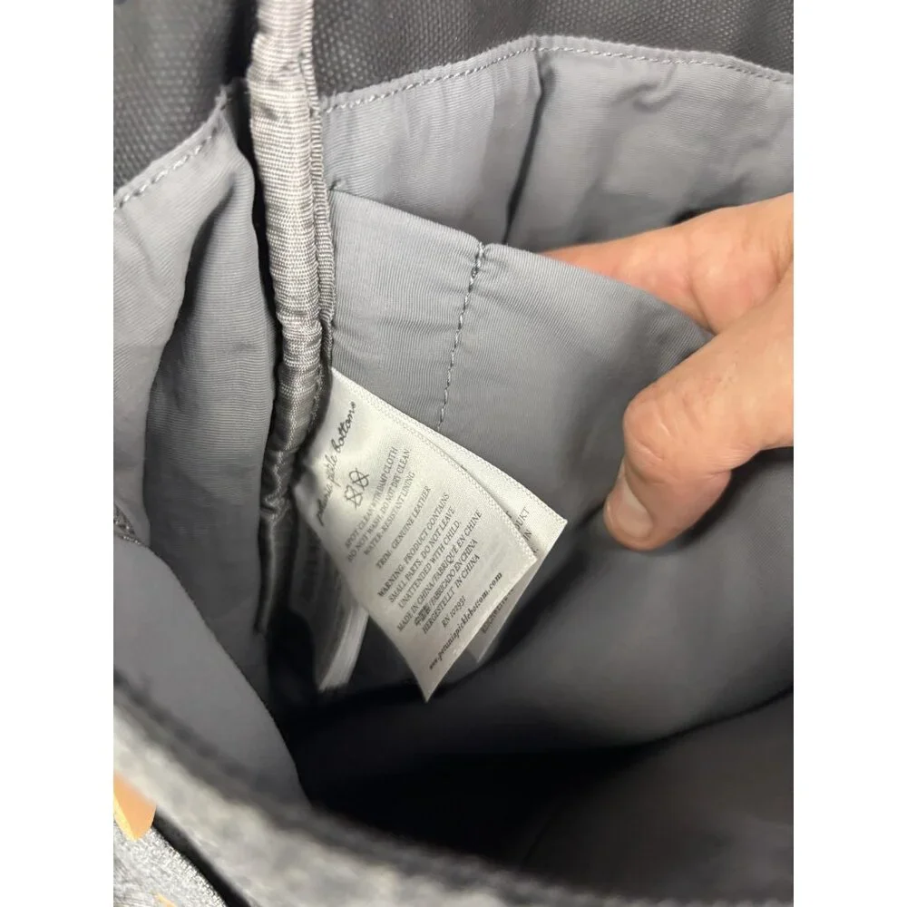Petunia‎ Pickle Bottom Gray Diaper Bag Backpack Tote Medium Baby Boy Pockets